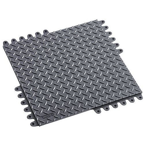 Zátěžová podlaha 575 De-Flex, 450 x 450 x19 mm, černá, balení 8 ks