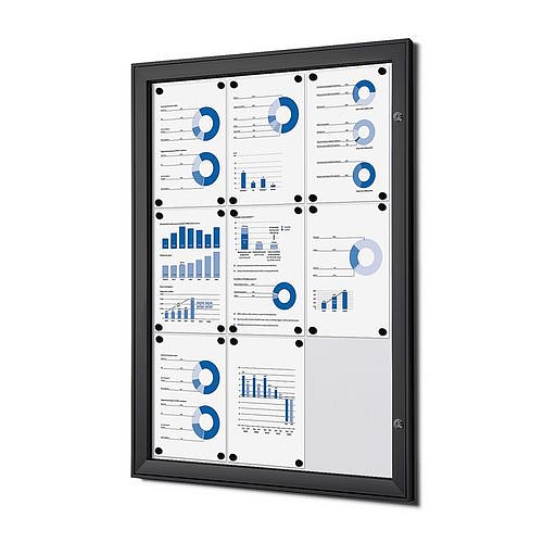 Magnetická vitrína Teo, 9 x A4