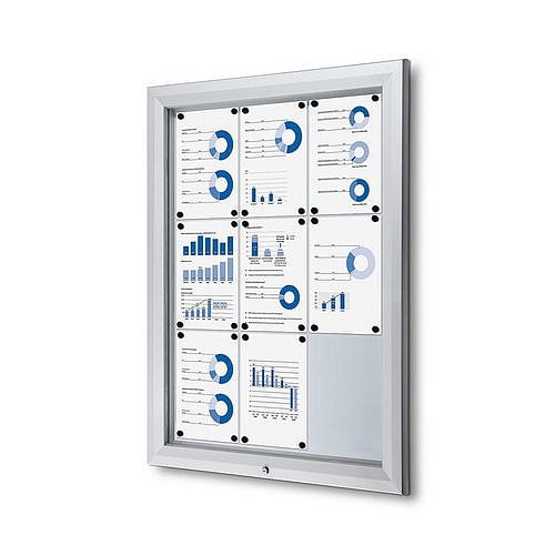 Magnetická vitrína Dom, jednokřídlá, 9 x A4