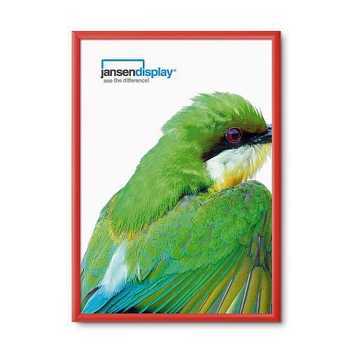 Rám na plakáty P25, ostré rohy, červený, A1