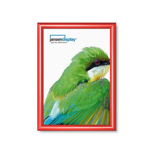 Rám na plakáty P25, ostré rohy, červený, A3