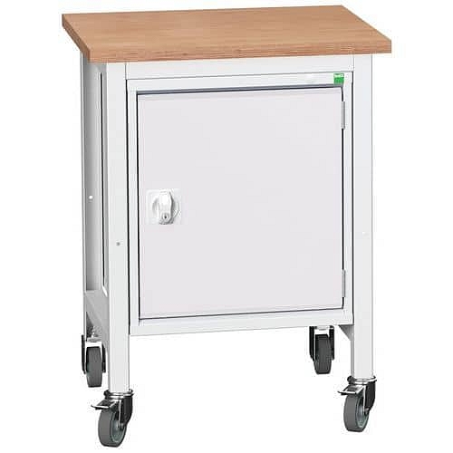 Mobilní dílenský stůl Bott Verso Storage, 93 x 70 x 60 cm, 1 skříňka, multiplex, šedá-šedá