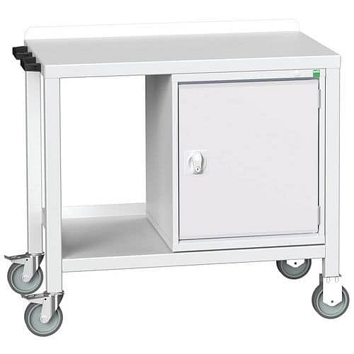 Mobilní dílenský stůl Bott Verso Weld, 91 x 100 x 60 cm, 1 skříňka, ocel, šedá-šedá