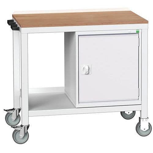 Mobilní dílenský stůl Bott Verso Weld, 93 x 100 x 60 cm, 1 skříňka, multiplex, šedá-šedá