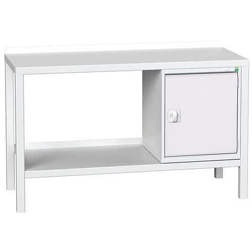 Dílenský stůl Bott Verso Weld, 91 x 150 x 60 cm, 1 skříňka, ocel, šedá-šedá