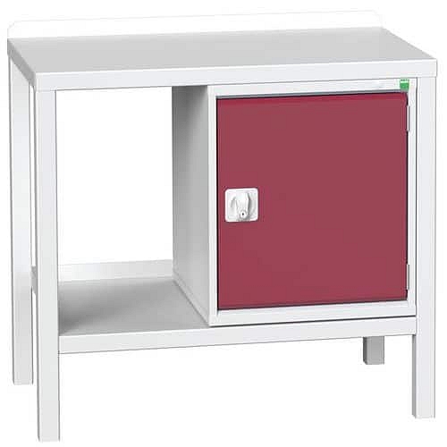 Dílenský stůl Bott Verso Weld, 91 x 100 x 60 cm, 1 skříňka, ocel, šedá-červená