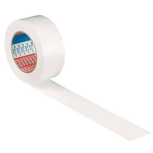 Označovací PVC páska Tesa, 50 x 0,18 mm, délka 33 m, bílá