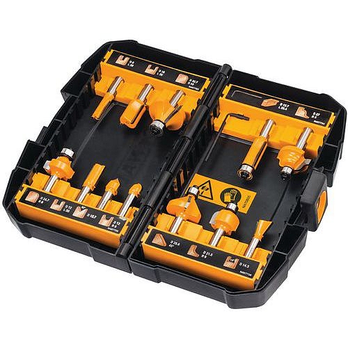 Sada 12 frézovacích bitů Dewalt