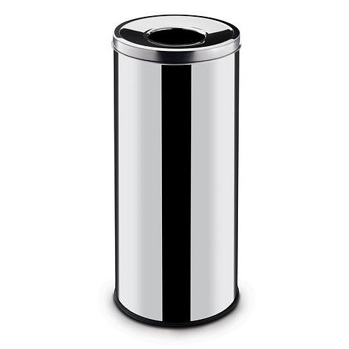 Kovový venkovní samozhášecí odpadkový koš Traffic Comfort, objem 45 l