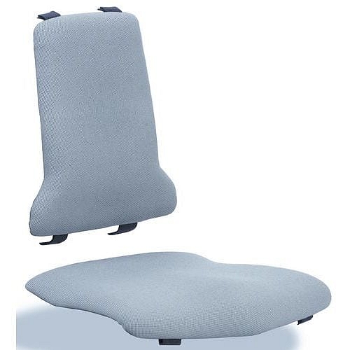 Náhradní polstrování s bederní opěrkou pro židle Bimos Sintec, látka Duotec, šedá