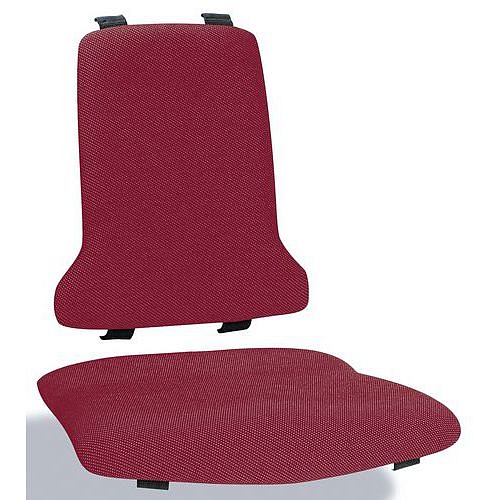 Náhradní polstrování s bederní opěrkou pro židle Bimos Sintec, látka Duotec, červená