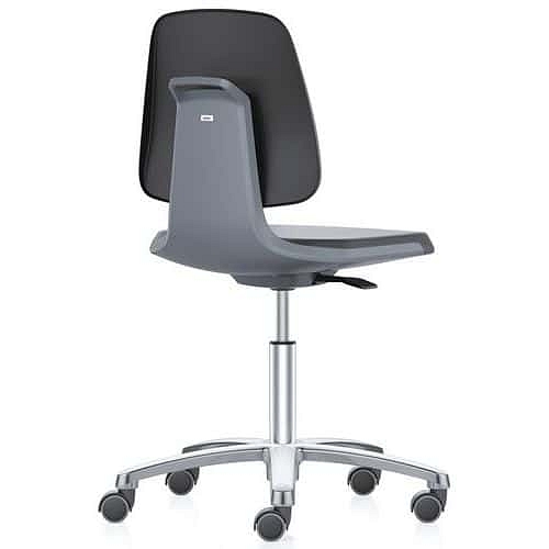 Pracovní antistatická ESD židle Bimos Labsit 9123E s kolečky, polyuretan, černá