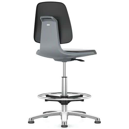 Pracovní antistatická ESD židle Labsit 9121E s funkcí Flex 3D, látka, s kluzáky, černá