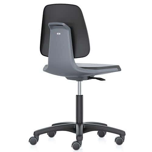 Pracovní židle Bimos Labsit  9123, opěrka s funkcí Flex 3D, polyuretan, plastový kříž, antracit