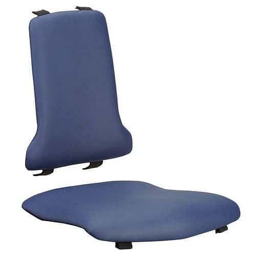 Náhradní polstrování pro židle Bimos Sintec, koženka, modrá