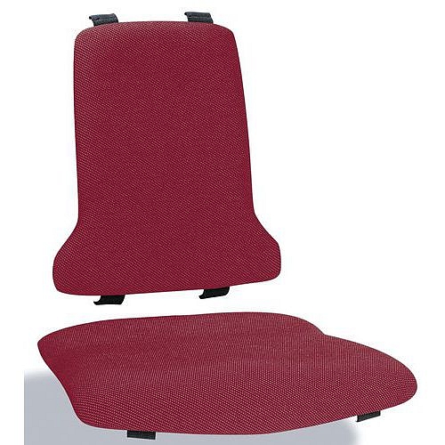 Náhradní ESD polstrování, látka Duotec pro židle Bimos Sintec,  červená