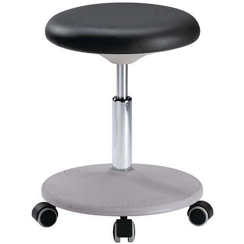 Pracovní stolička Bimos Labster 9107 s kolečky, koženka, černá