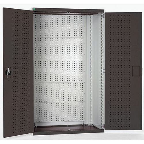 Dílenská skříň s perfo panely pro držáky na nářadí/nářadí, 120 x 105 x 65 cm, šedá-antracit