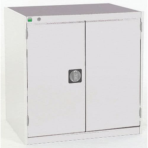 Dílenská zásuvková skříň Bott Cubio, 80 x 80 x 75 cm, 1 skříňka, šedá-šedá