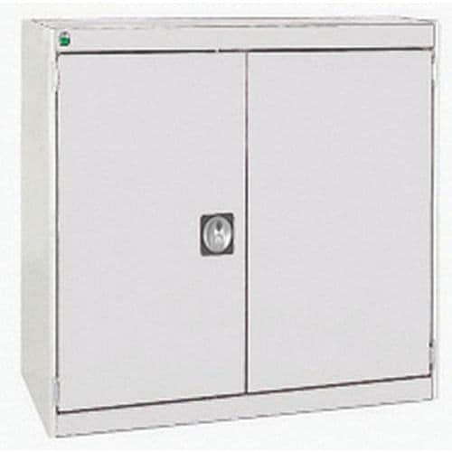 Dílenská zásuvková skříň Bott Cubio, 80 x 80 x 52,5 cm, 1 skříňka, šedá-šedá