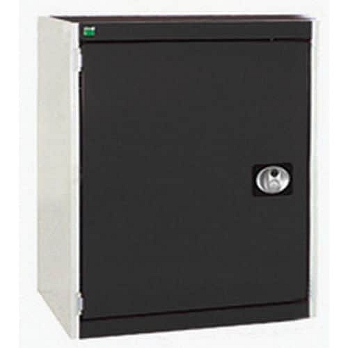 Dílenská skříň Bott Cubio, 80 x 65 x 65 cm, perfo dveře, šedá-antracit