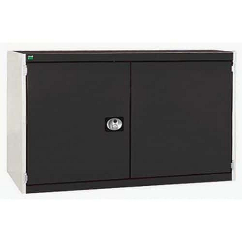 Dílenská skříň Bott Cubio 160, 80 x 130 x 65 cm, perfo dveře, šedá-antracit