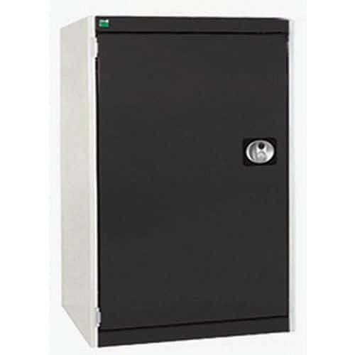 Dílenská skříň Bott Cubio, 100 x 65 x 65 cm, perfo dveře, šedá-antracit