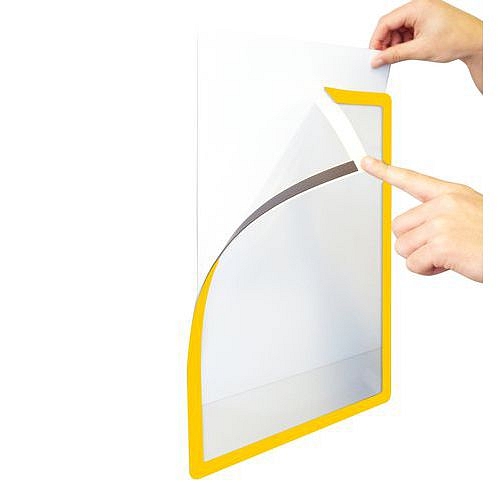 Informační kapsa Frames4Docs A3, magnetická, žlutá