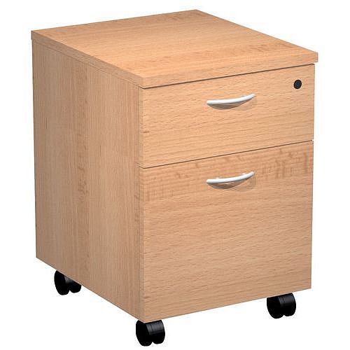 Mobilní kontejner Solo, 2 zásuvky, buk