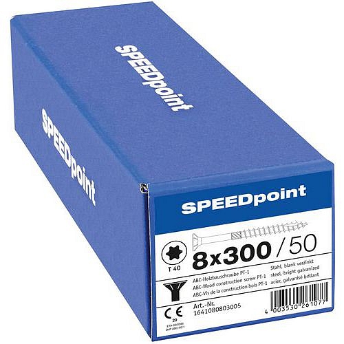 Vruty do dřeva se zapuštěnou hlavou Speedpoint TX o 8 mm, 300 mm