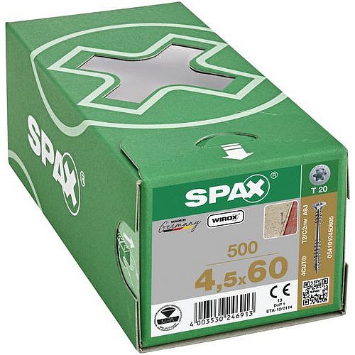 Montážní vruty se zapuštěnou hlavou Spax TX o 4,5 mm, 60 mm