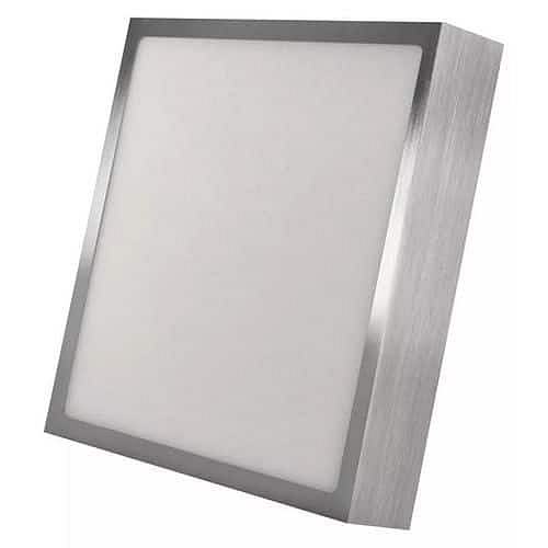 LED přisazené svítidlo NEXXO, čtvercové, stříbrné, 21W, se změnou CCT