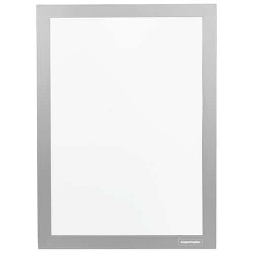 Informační rámečky Magnetoplan Magnetofix A4, magnetické, samolepicí, stříbrné