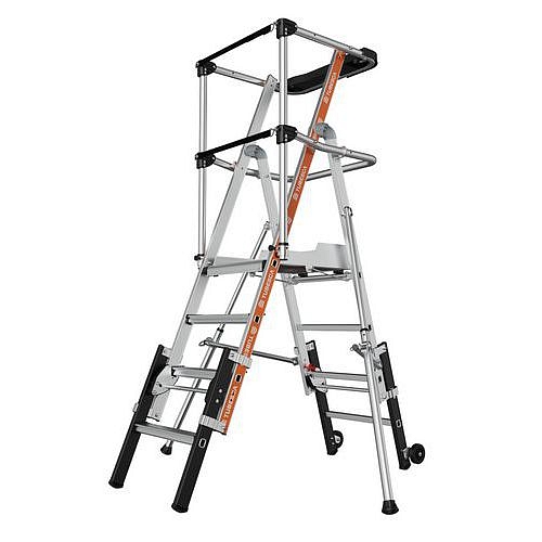 Nastavitelná hliníková plošina Raptorscopic Tubesca-Comabi, 3 až 4 stupně