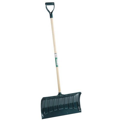 Plastové hrablo s dřevěnou násadou, šířka 53 cm