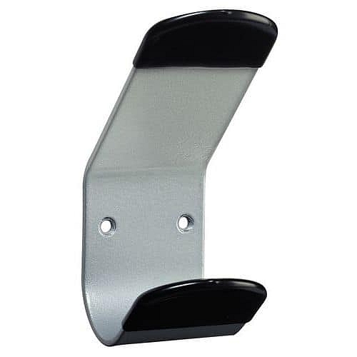 Nástěnný věšák Unilux, kovový, šířka 6 cm, šedý