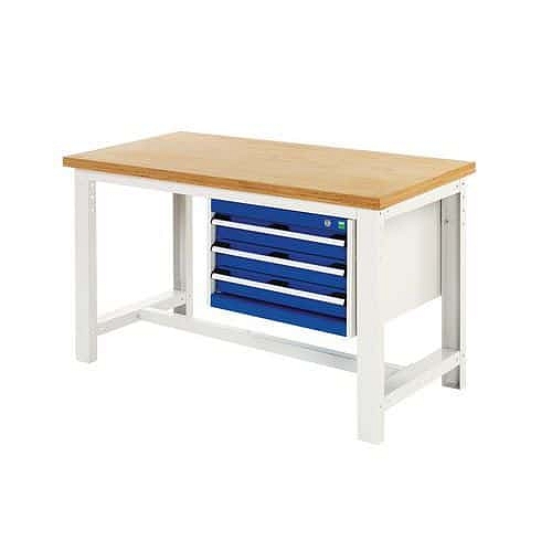 Pracovní stůl Bott Cubio, multiplex, 3 zásuvky, 75 x 200 cm