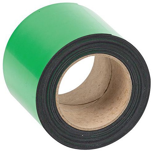 Magnetická páska na regály Manutan Expert, 10 m, zelená, šířka 100 mm
