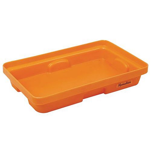 Plastová záchytná vana bez roštu, 640 x 410 mm, kapacita 20 l - Manutan Expert