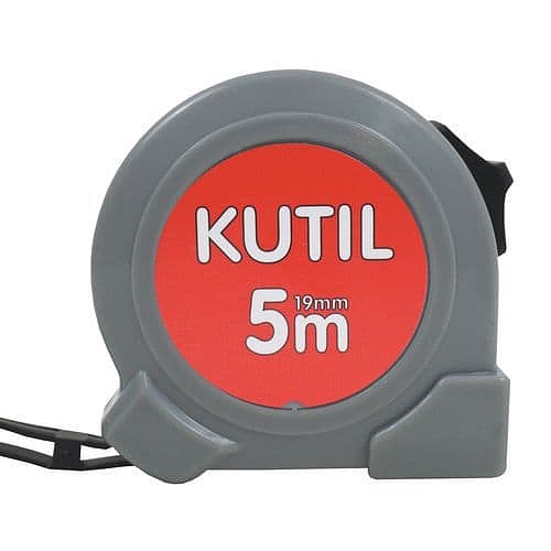 TOPTRADE metr svinovací, „KUTIL“, jednobrzdový, 19 mm x 5 m