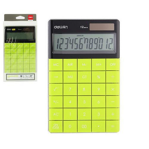 Kalkulačka DELI, zelená