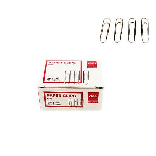 Sponky kancelářské DELI 29mm, 100ks
