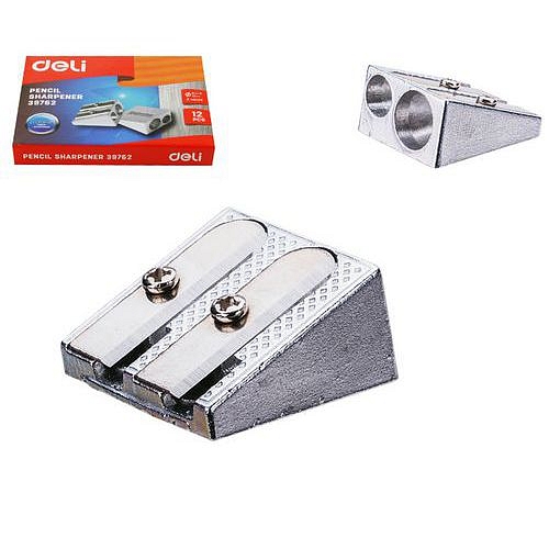 Ořezávátko kov dvouděrové DELI, 12ks