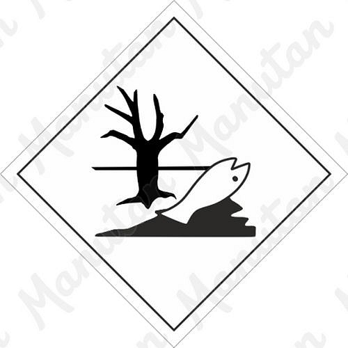 Látky ohrožující životní prostředí, plast 200 x 200 x 0,5 mm