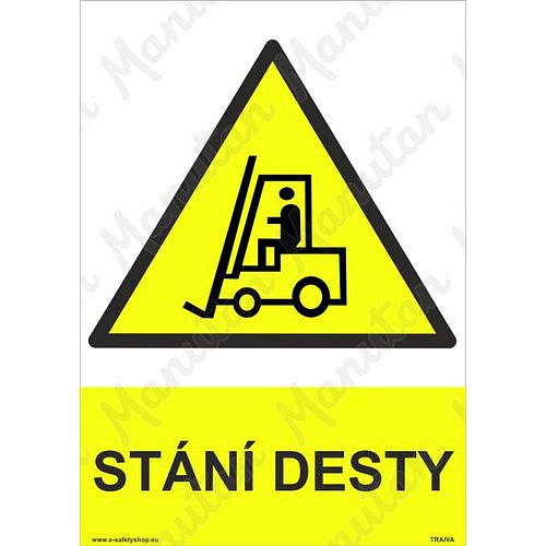 Stání desty, plast 210 x 297 x 0,5 mm A4