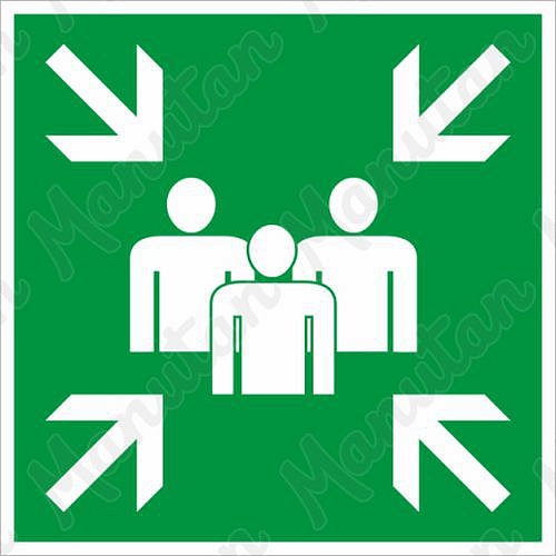 Shromaždiště, plast 200 x 200 x 1,1 mm, fotoluminiscenční