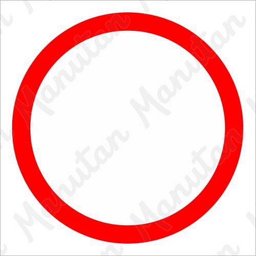 Zákaz vjezdu, plast 210 x 210 x 0,5 mm