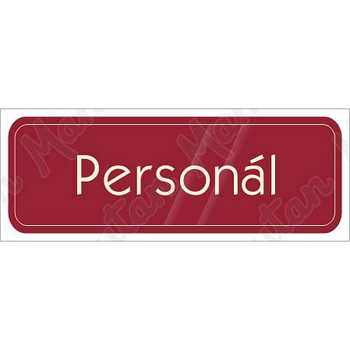 Personál, samolepka 200 x 70 x 0,1 mm, modrá