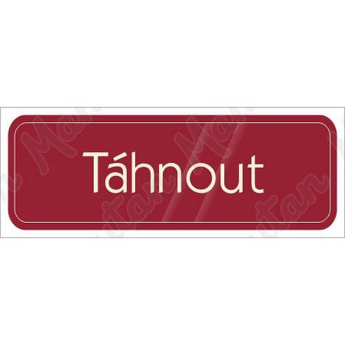 Táhnout, samolepka 200 x 70 x 0,1 mm, červená