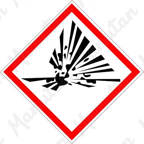 Výbušné č.01, samolepka 26 x 26 x 0,1 mm, arch 77 ks